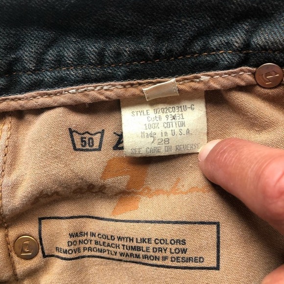 7 for All Mankind Denim Jean Mini Skirt Size 28 Blue Gray Acid Wash - Picture 6 of 13